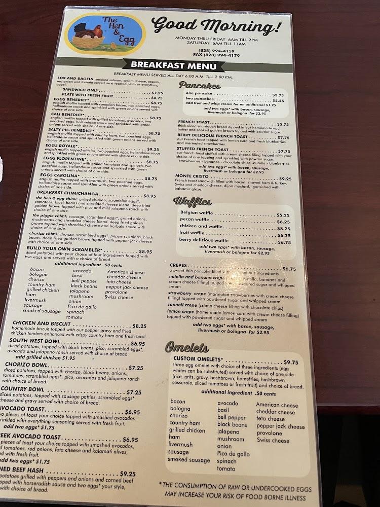 The Hen & Egg Menu image 3